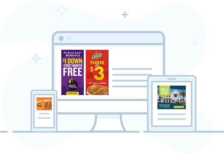 Digital display ads across devices